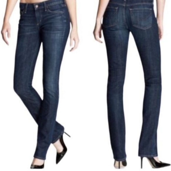 Citizens of Humanity Ava Women’s Blue Low Rise Straight Jeans 26 Long Inseam - Picture 1 of 9